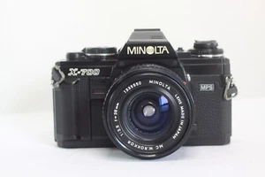 AS IS Minolta NEW X-700 MPS 35mm SLR Film Camera + MC W.Rokkor 28mm F/3.5 Lens - Picture 1 of 14
