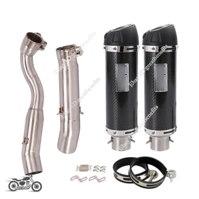 Tubo de escape de enlace medio 51 mm L&R silenciador DB Killer para Suzuki GSXR1000 2009-2011 Foto 1 de 4