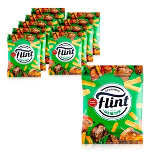 Weizen-Roggen-Croutons - Flint, mit Schaschlikgeschmack, 10 х 70 g Сухарики - Bild 1 von 1