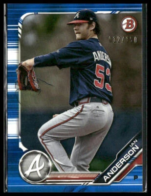 Ian Anderson #BP-47 2019 Bowman Prospects Blue 12/150 - Image 1 of 2