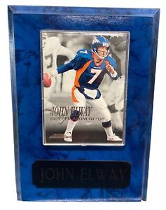 John Elway Plaque Denver Broncos QB skybox dominion trading card