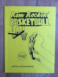 Original RIM ROCKIN' BASKETBALL Arcade Machine Game INSTALLATION MANUAL - Picture 1 of 1