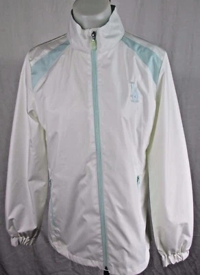 Los Angeles Dodgers MLB Women's White & Baby Blue Full-ZIp Windbreaker Jacket - Image 1 of 4