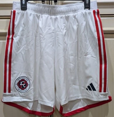 NEW Men's Large Adidas MLS New England Revolution AEROREADY Soccer Shorts White - Image 1 of 4