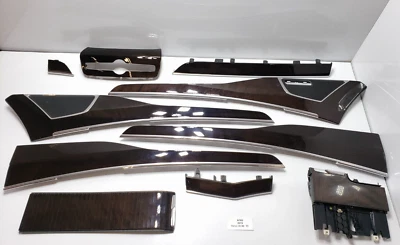 ✅ 2016-2020 OEM Volvo XC90 Central Console Dash Doors Flame Birch Wood Trim SET - Image 1 of 4