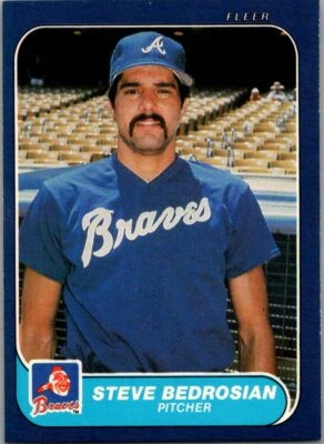 1986 FLEER #508 -532 Atlanta Braves BASEBALL Players Clean!   86-FBBC - Image 1 of 4