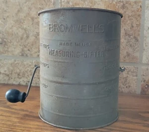 Vintage Bromwell 3 Cup Flour Sifter Made in USA - Picture 1 of 4