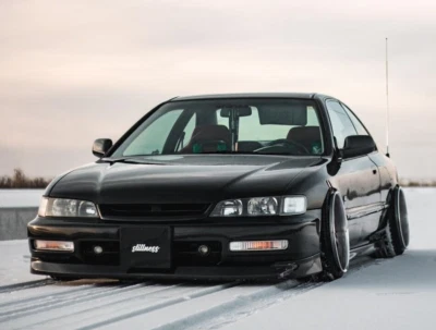 │√│ Barra de puntal de carbono plateada NRG para Honda Accord 1994-1997 ○ CD ○ USDM / JDM Foto 1 de 4