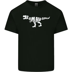 I Am Awesome Funny Dinosaur T-Rex Mens Cotton T-Shirt Tee Top - Picture 1 of 17