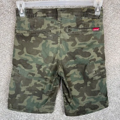 Levi's Cargo Shorts Youth Boys Brown Camouflage Flex Adjustable Waistband Sz 14 - Image 1 of 4