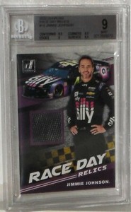 2020 Donruss Race Day Relics #15 JIMMIE JOHNSON MINT 9 by BGS AWESOME RARE 