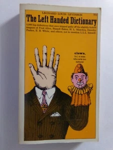 The Left Handed Dictionary Vintage PB Book 1966 Leonard Louis Levinson - Picture 1 of 2