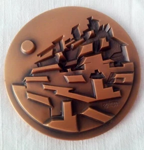Este - Gino Cortelazzo Medaglia commemorativa Cassa di Risparmio di Padova 1979 - Imagen 1 de 3