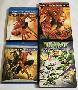 Spider-Man 1-3 DVD & Blu-ray & TMNT DVD Lot  - Picture 1 of 6