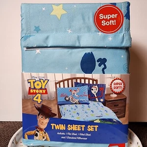 Disney Pixar | Jay Franco | Toy Story 4 | Twin Sheet Set Bedding - 3 Pieces - Picture 1 of 3