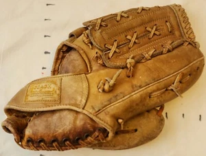 Guante de béisbol Coach Serie Mundial de cuero de colección 83-40 marrón lote de personajes MLB - Imagen 1 de 7