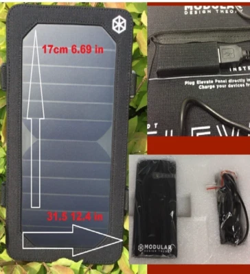 Clearance Sale Solar Panel USB for Mobil  All ANDROID Cell Tablet COLOR BLACK - Image 1 of 4