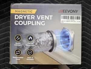 ALLOTTEX Accoppiamento Ventilazione Asciugatrice Magnetica DV180 Guarnizione Ermetica M Argento - Foto 1 di 7