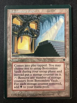 MTG Fallen Empires Bottomless Vault HP (Edge Wear, Scratches) - Image 1 of 2