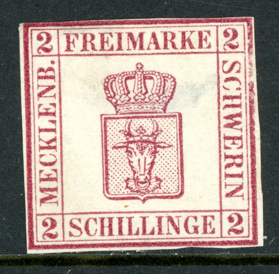 Alemania Estados 1867 Mecklemburgo Schwerin 2s Gris Lila Scott #6 Como Nuevo W870 Foto 1 de 4