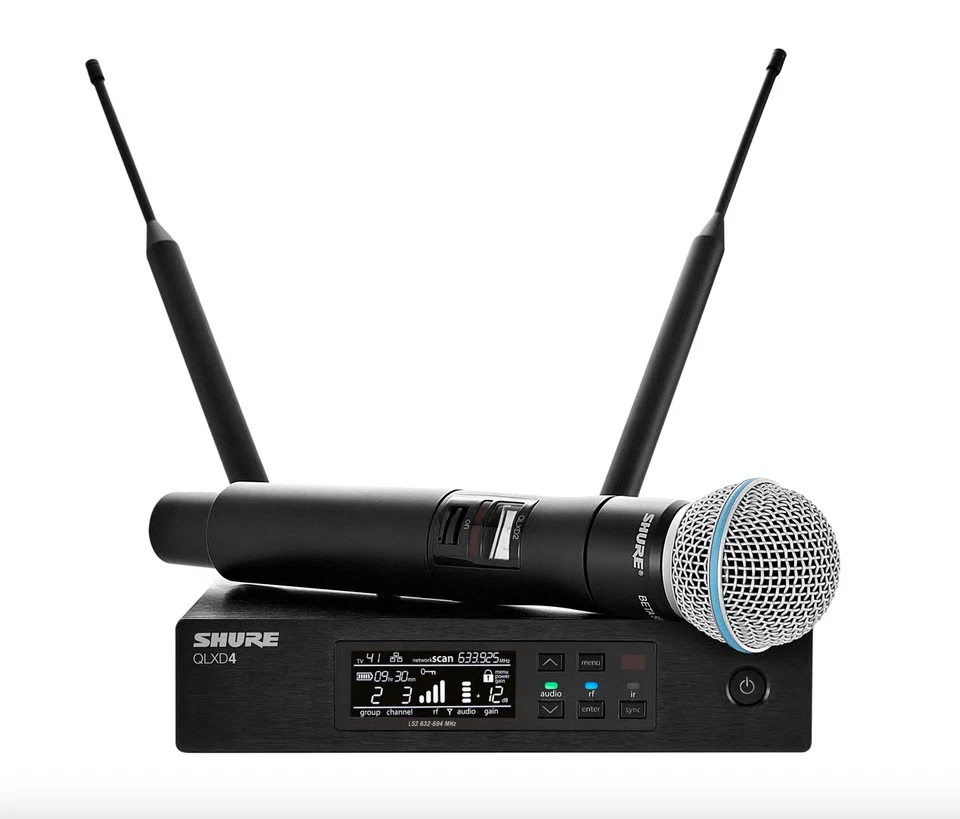 Shure QLXD24B58 Wireless Vocal Microphone System - Image 1 of 4