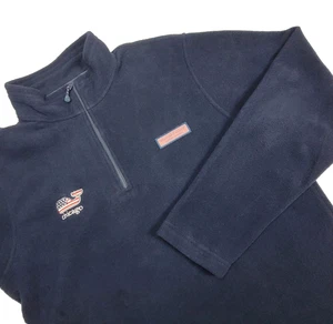 Vineyard Vines Chicago L/S Pullover Zip Maglione Pile Top Blu Uomo Medium D4 - Foto 1 di 10