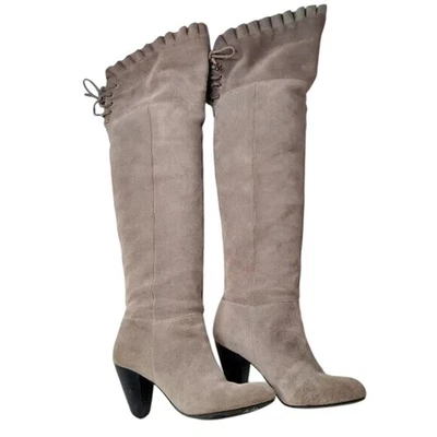 Botas hasta la rodilla grises Y2k talla 5,5 B Foto 1 de 4