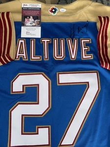 Jose Altuve Signed Venezuela Blue Jersey Houston Astros Autographed JSA CERT ⭐️ - Picture 1 of 9