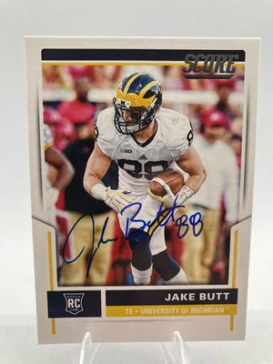 Jake Butt Signed 2017 Score Rookie Card -#385 - On Card Auto -Denver Broncos - Image 1 of 2