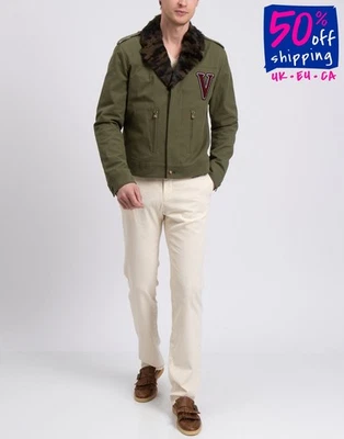 PVP €810 VERSUS VERSACE Chaqueta IT52 US16 UK20 XXXL León Botones Pestañas en el Hombro Foto 1 de 4