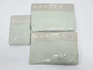 VTG NOS Martex QUEEN Sheet Set 4pc CELERON Green 250 Thread Count Body and Soul  - Picture 1 of 8