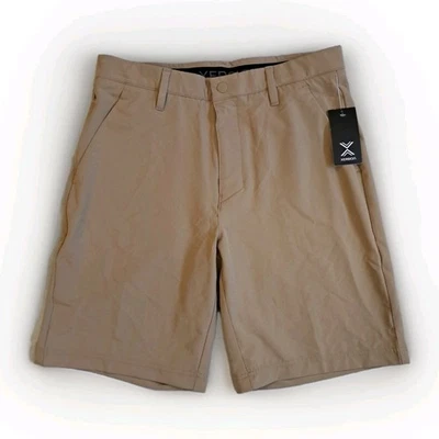Mens Xersion Woven Golf Shorts 32 Khaki Short Performance  - Image 1 of 4