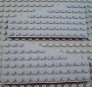 Lego Paar hellbläulich grau 6x12 Keil Flügel Platten - Bild 1 von 1