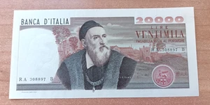 REPUBBLICA ITALIANA 20000 LIRE TIZIANO DECR. MIN. 21/02/1975 SUPER !!!! RARA - Picture 1 of 4