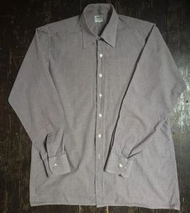 VTG 70s 80s LIBERTY LONDON pink Check Cotton Pointy Collar Button Shirt L TLC - Picture 1 of 10
