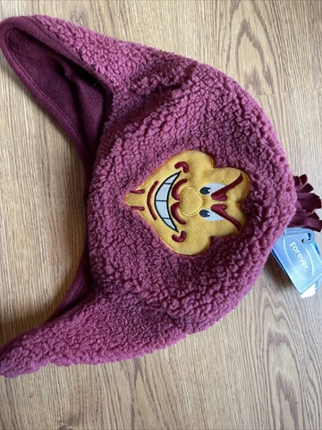 Arizona State Mascot Sparky The Sun Devil Fuzzy Plush Tassel Beanie Winter Hat Cover