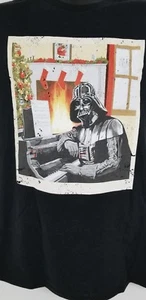 Maglietta Star Wars Darth Vader Natale Nera Manica Corta Taglia S - Foto 1 di 4