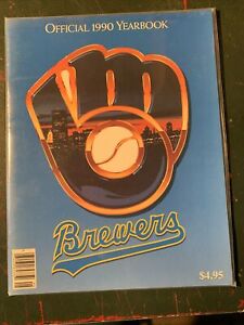 1990 Milwaukee Brewers Official Baseball Team Yearbook Robin Yount Molitor exmt