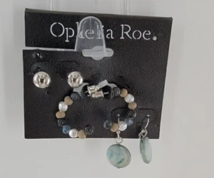 Ophelia Roe 3 pack Earrings multi-color Beads NEW - Picture 1 of 2