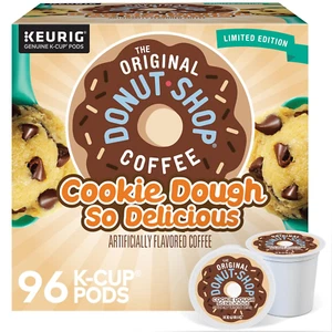 The Original Donut Shop Cookie Dough K-Cup Pods, Flavored Coffee, 96 Count - Picture 1 of 7
