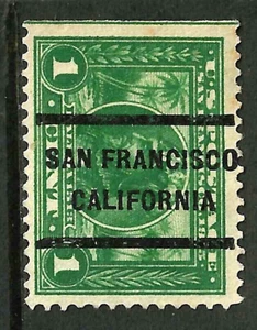 Sc #397 SAN FRANCISCO Precancel 1 Cent Panama Pacific Expo 1913 US 96F51 - Picture 1 of 3