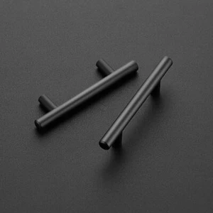 6 Pack 6 Inch Cabinet Pulls Matte Black Stainless Steel Kitchen Cupboard Handles - Picture 1 of 9