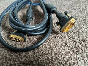 NIKKAI DVI-I ANALOGUE DIGITAL MONITOR CABLE LEAD 5M 18+1pin Male to Male - Picture 1 of 3