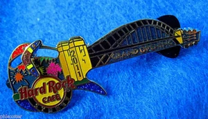 SYDNEY ERROR *STAFF* GRAND OPENING* HARBOUR BRIDGE GUITAR Hard Rock Cafe PIN - Picture 1 of 2