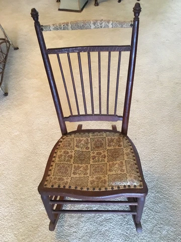Antique Young Ladies Rocking Chair LOCAL PICK UP ONLY Cover