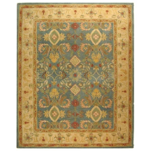 SAFAVIEH Anatolia AN544D Handmade Light Blue / Ivory Rug - Picture 1 of 32