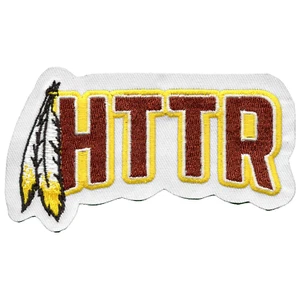 HTTR Feather Bonnet Sports Parody Embroidered Iron On Patch - Picture 1 of 2