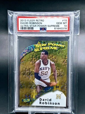 Fleer Retro Ultra Star Power Supreme 2013 David Robinson PSA 10 Foto 1 de 2