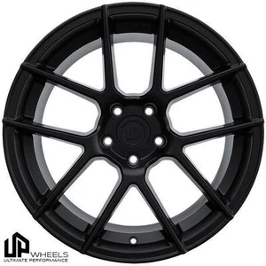 19" UP520 BLACK STAGGERED 19x8.5/9.5 5x112 WHEELS AUDI Q3 Q5 A7 A6 B5 VW TIGUAN - Picture 1 of 1