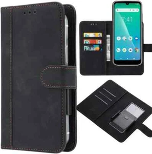 🧊Telstra T-Pro/ZTE Blade A52/A52Pro Universal Leather Wallet Movable Clip Case - Picture 1 of 18